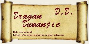 Dragan Dumanjić vizit kartica
